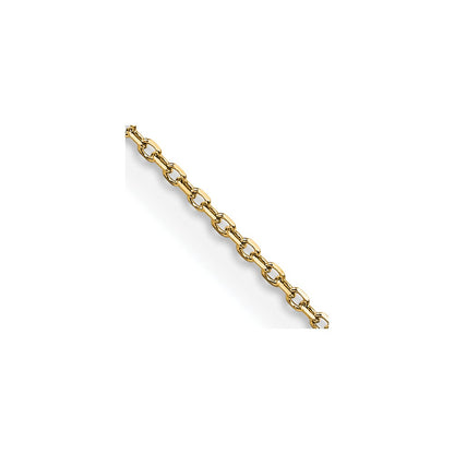 24 Inch 14K Yellow Gold .85mm D/C Cable Chain Necklace
