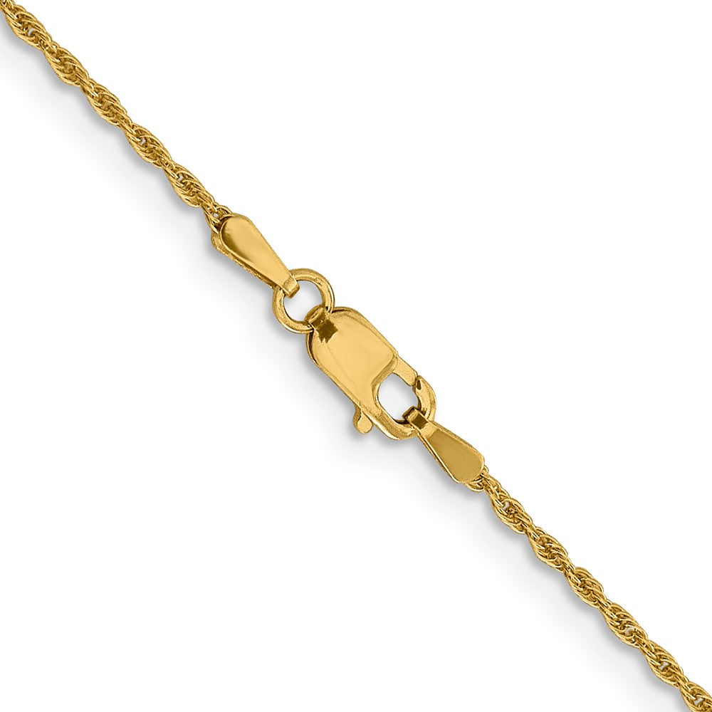 16 Inch 14K 1.3mm Loose Rope Chain Necklace