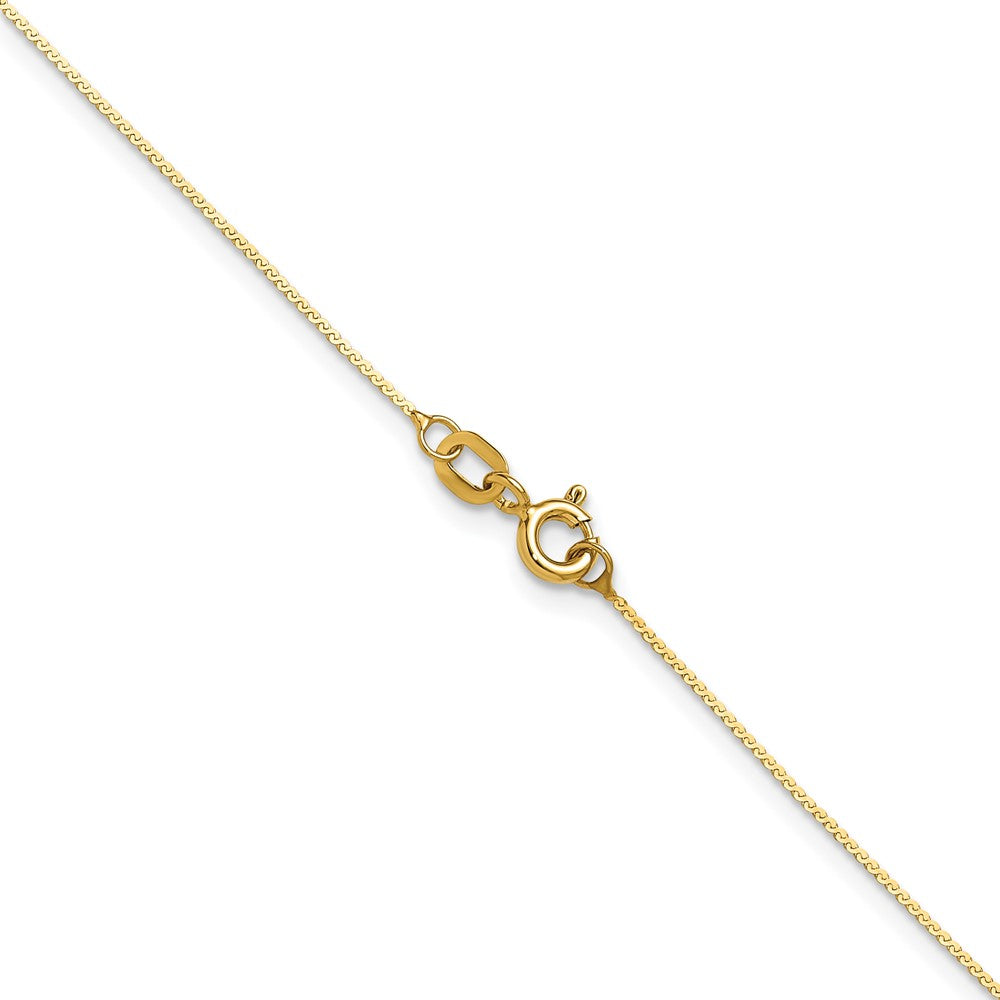 16 Inch 14K Yellow Gold 0.8mm Serpentine Chain Necklace