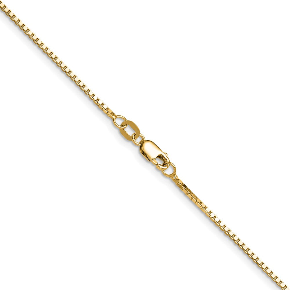 3 Inch 14K Yellow Gold 1.10mm Box Chain Necklace