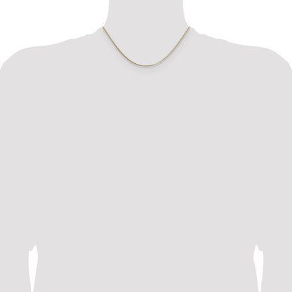 16 Inch 14K Yellow Gold 1.10mm Box Chain Necklace
