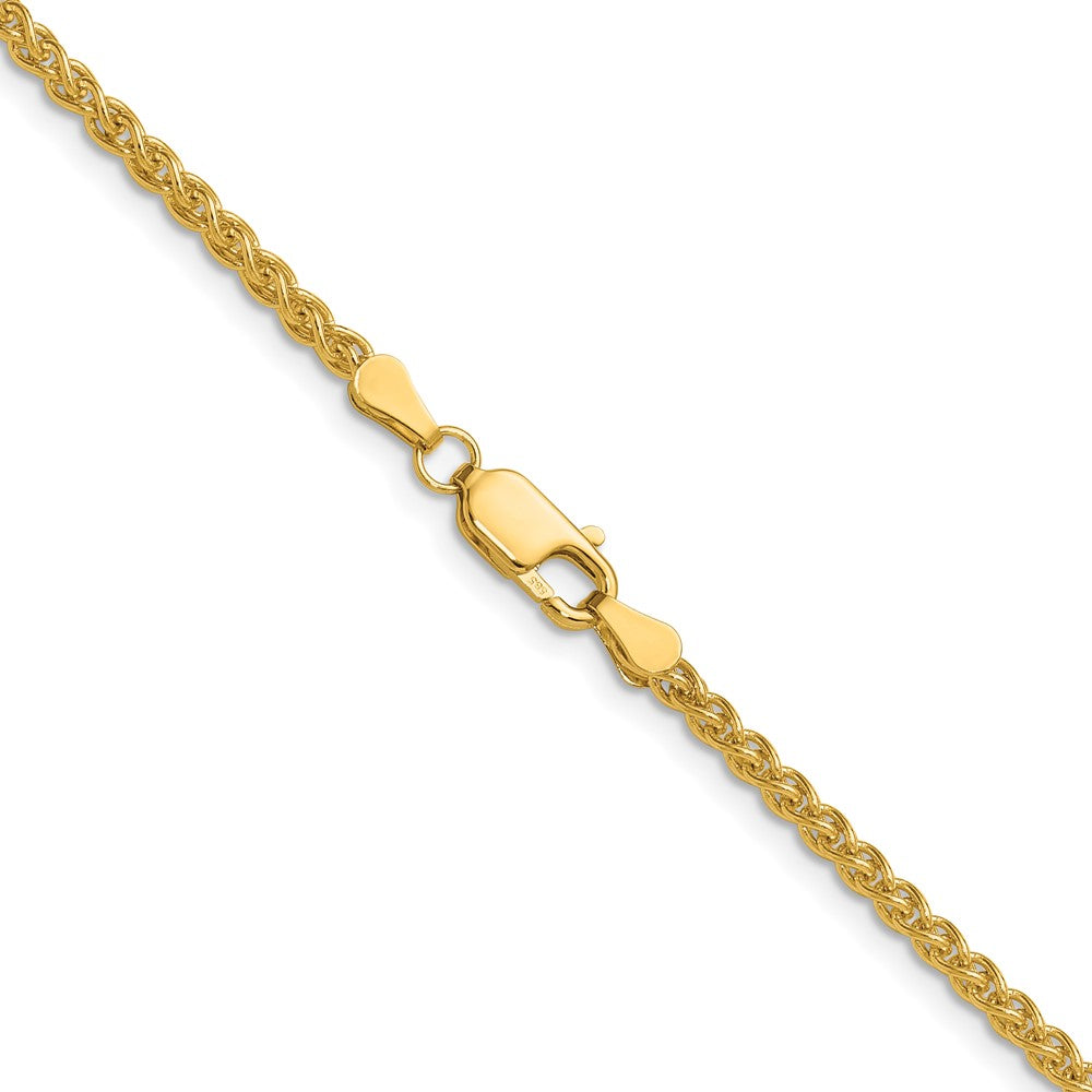 3 Inch 14K Yellow Gold 2.8mm Spiga Chain Necklace