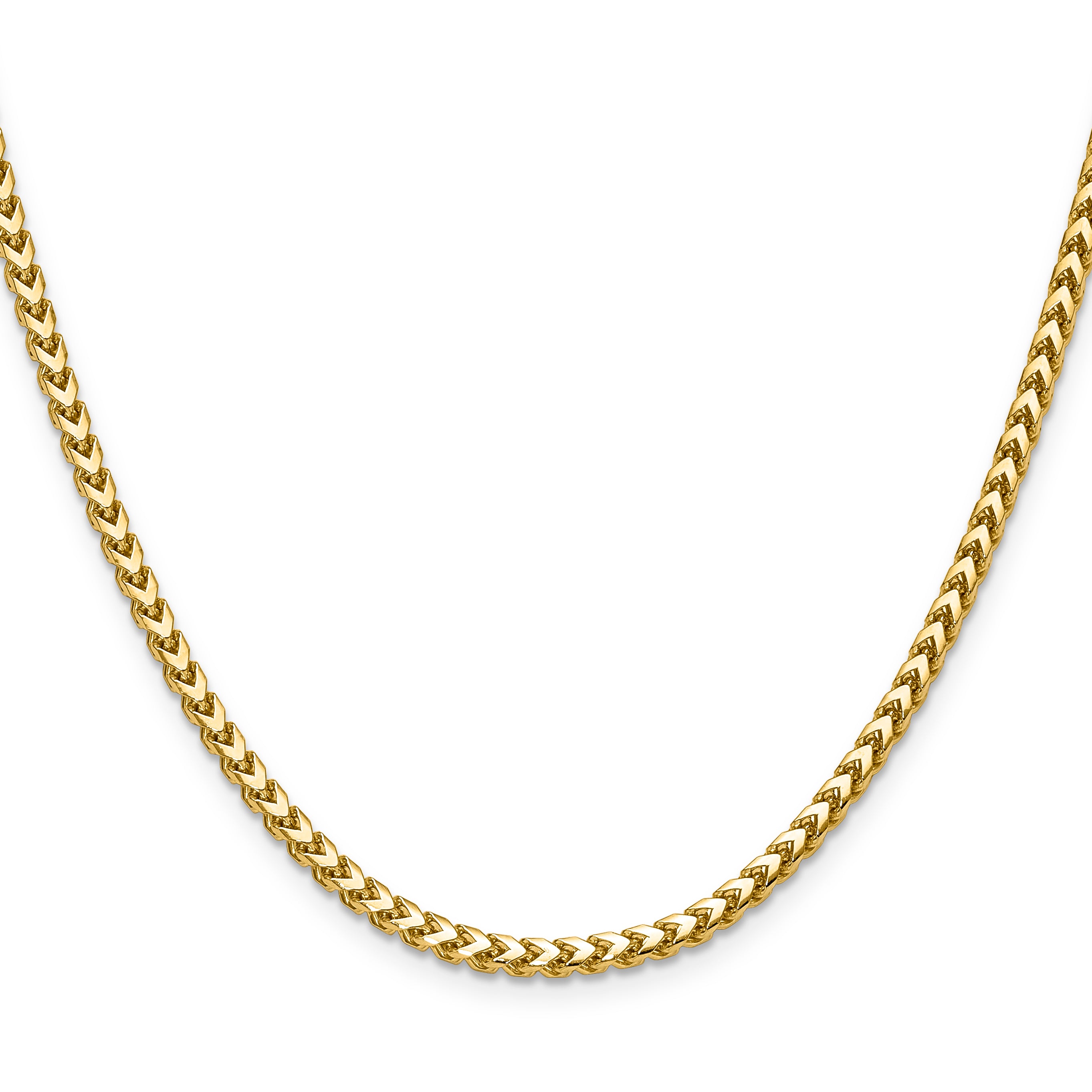 18 Inch 14K Yellow Gold 3.05mm Franco Chain Necklace