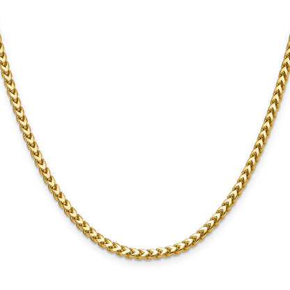 18 Inch 14K Yellow Gold 3.05mm Franco Chain Necklace
