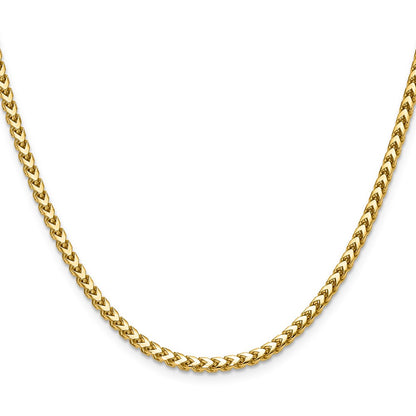 18 Inch 14K Yellow Gold 3.05mm Franco Chain Necklace