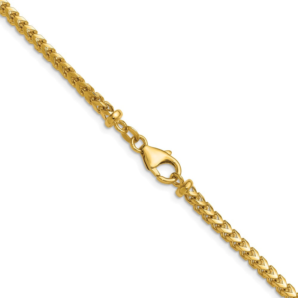 22 Inch 14K Yellow Gold 3.05mm Franco Chain Necklace