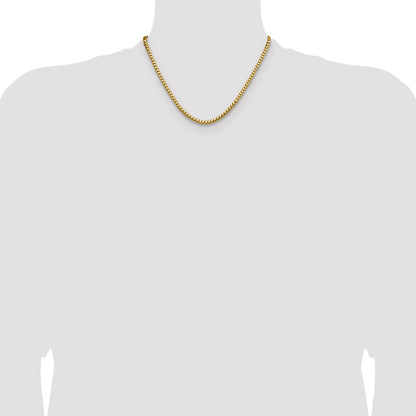 18 Inch 14K Yellow Gold 3.7mm Franco Chain Necklace