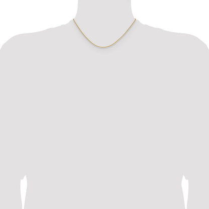 16 Inch 14K Yellow Gold 1.65mm D/C Square Cable Chain Necklace