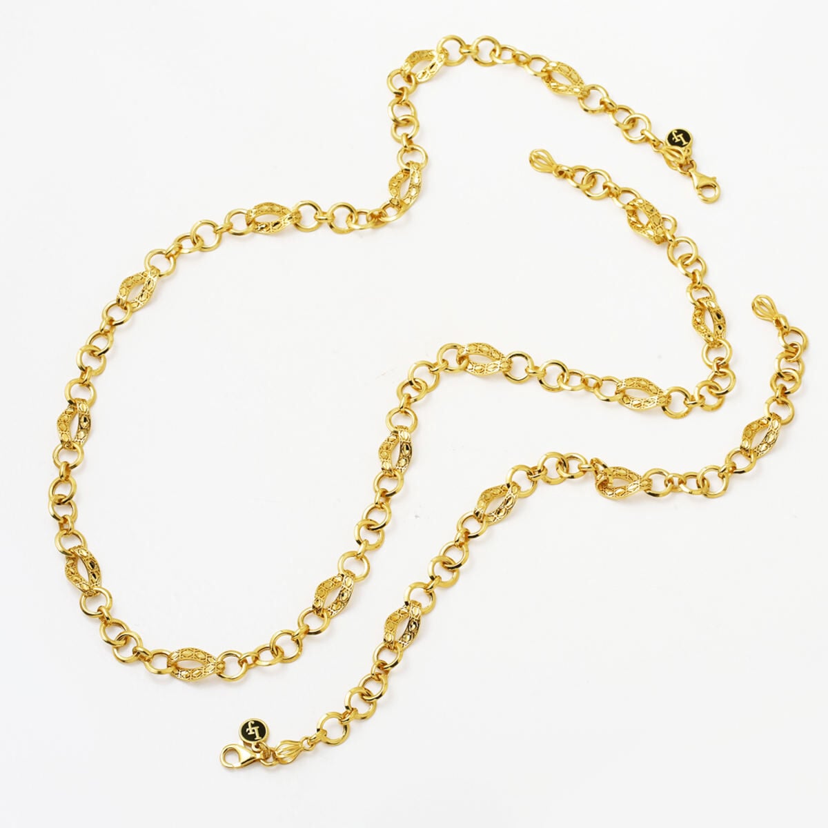 14K Yellow Gold Flower of Life Hoop Jewelry Set
