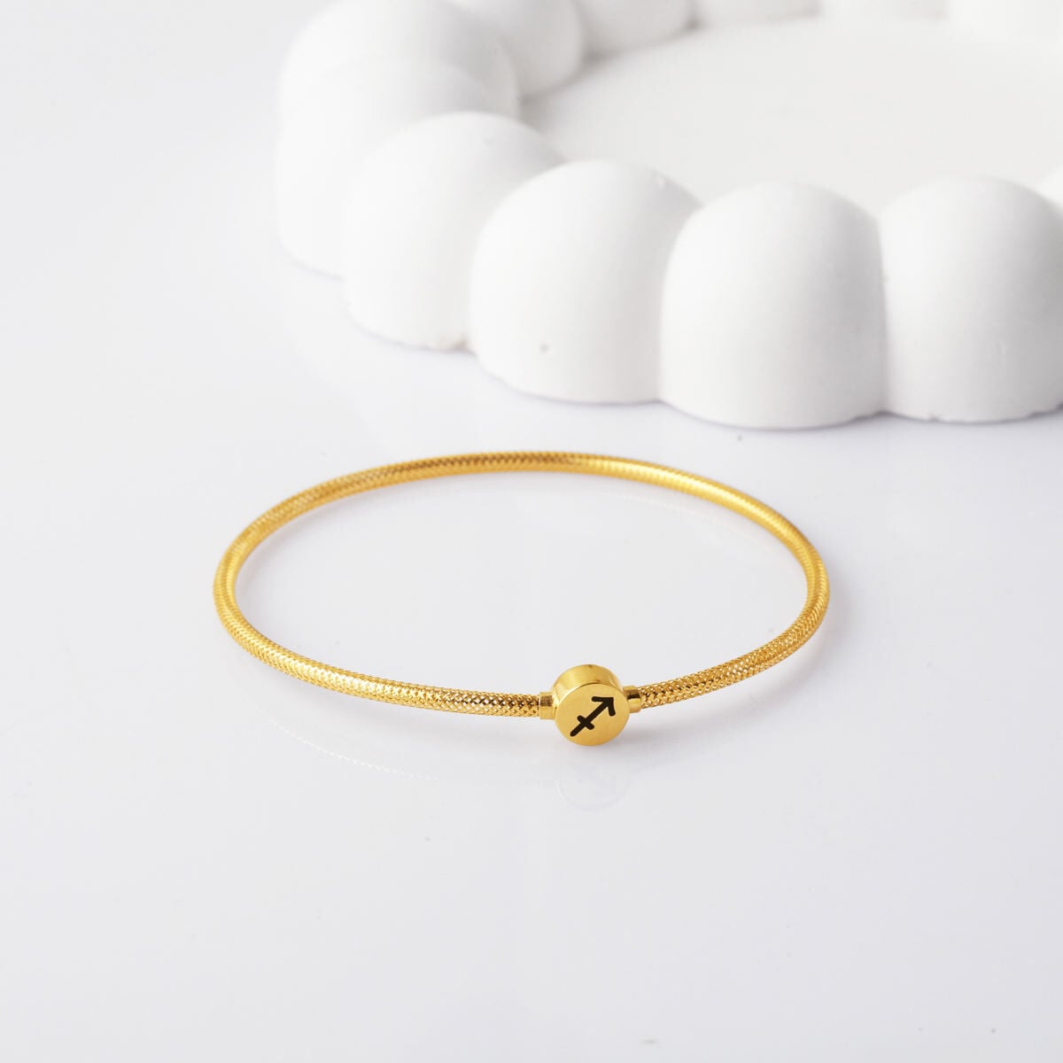 14K Yellow Gold Sagittarius Zodiac Italian Bracelet