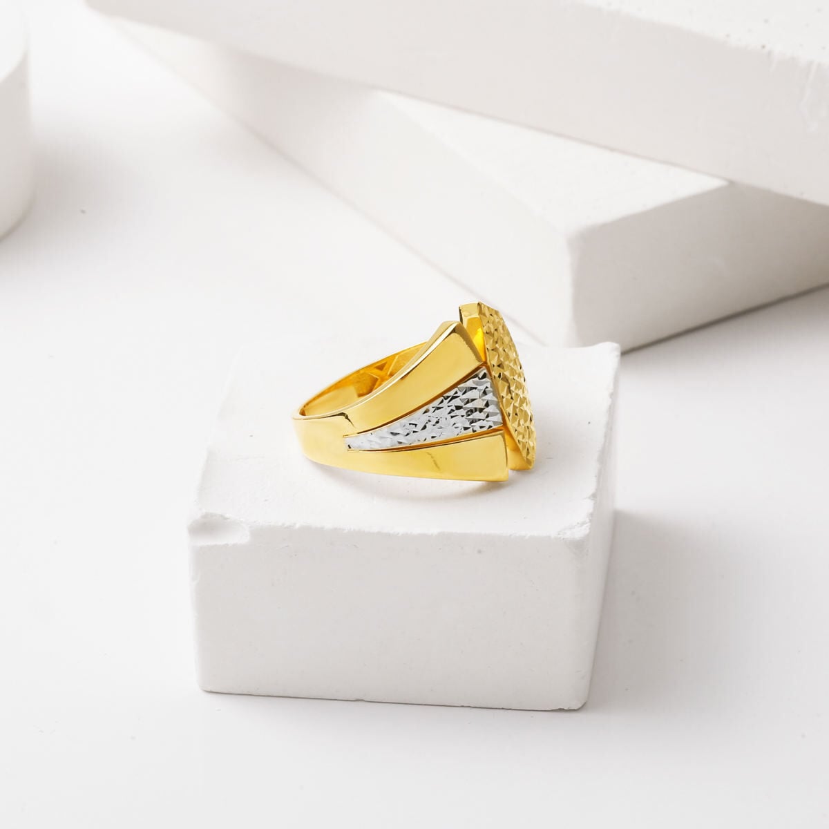 14K Yellow Gold Double Colored Ring