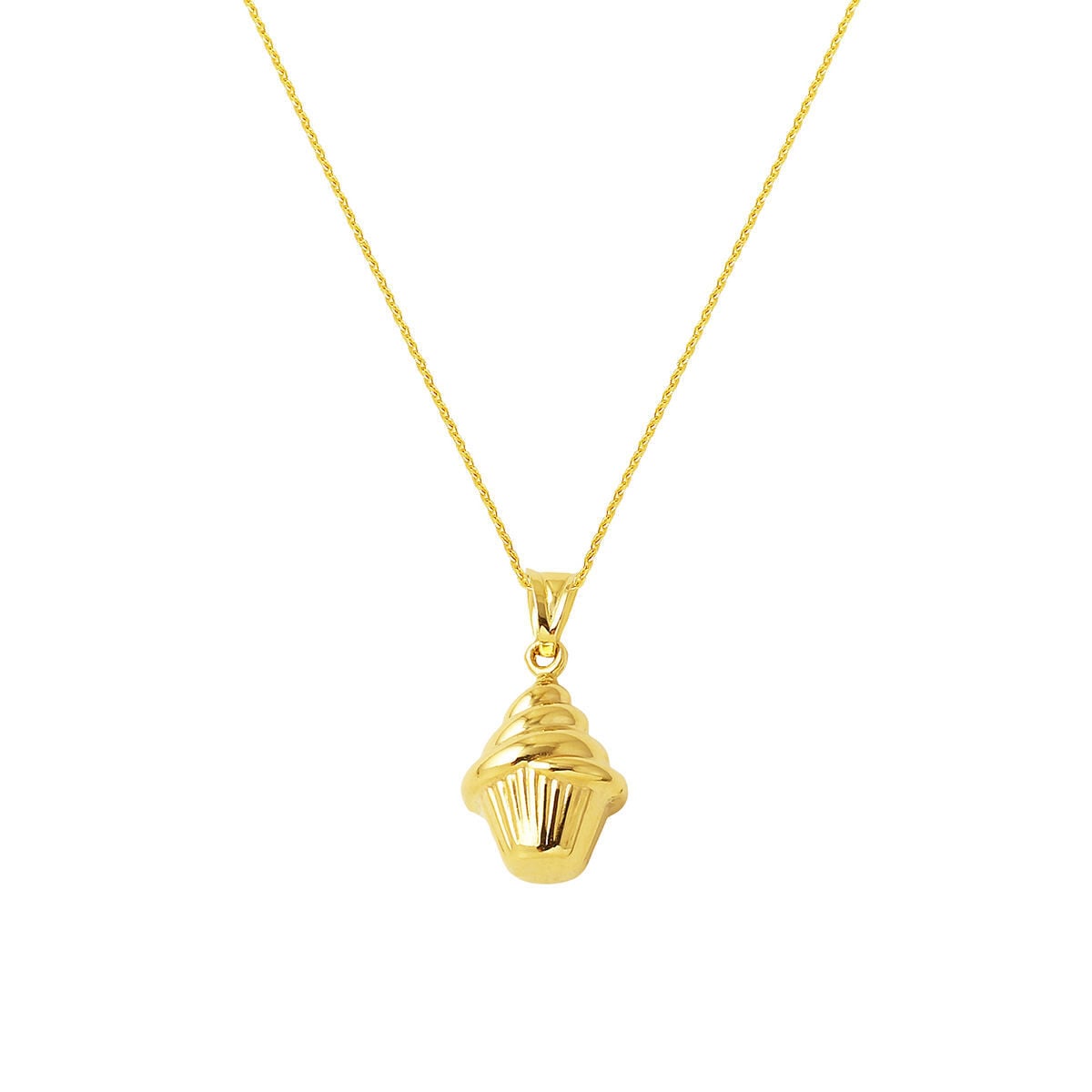 14K Yellow Gold Ice Cream Necklace