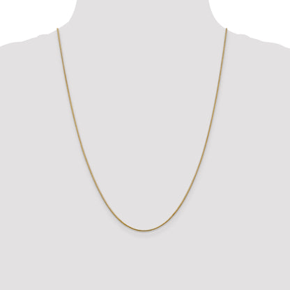 24 Inch 14K 1mm Round Snake Chain