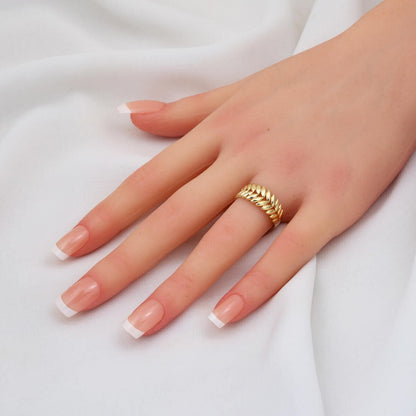 14K Yellow Gold Wheat Ring (2.46 g)