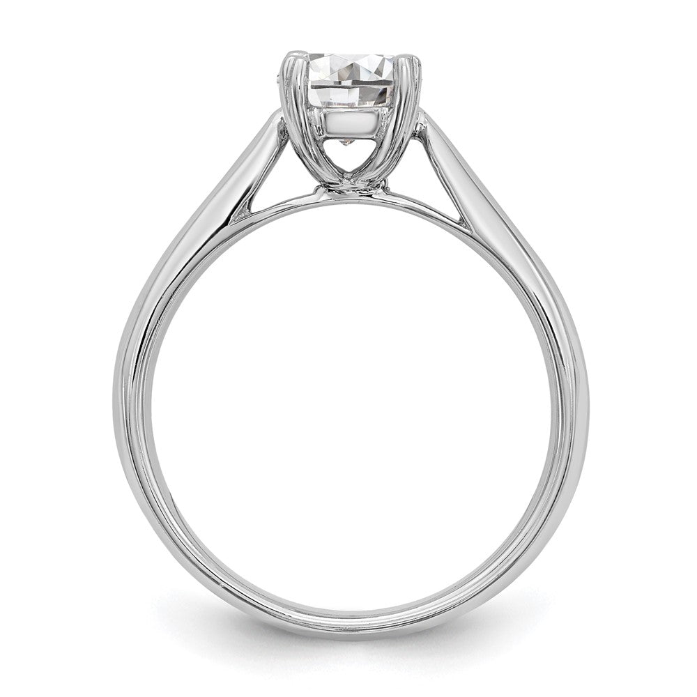 True Origin 14K White Gold 1/3 carat Certified Complete Lab Grown Diamond VS+ F+ Round Solitaire Engagement Ring