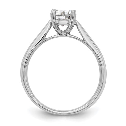 True Origin 14K White Gold 1/3 carat Certified Complete Lab Grown Diamond VS+ F+ Round Solitaire Engagement Ring
