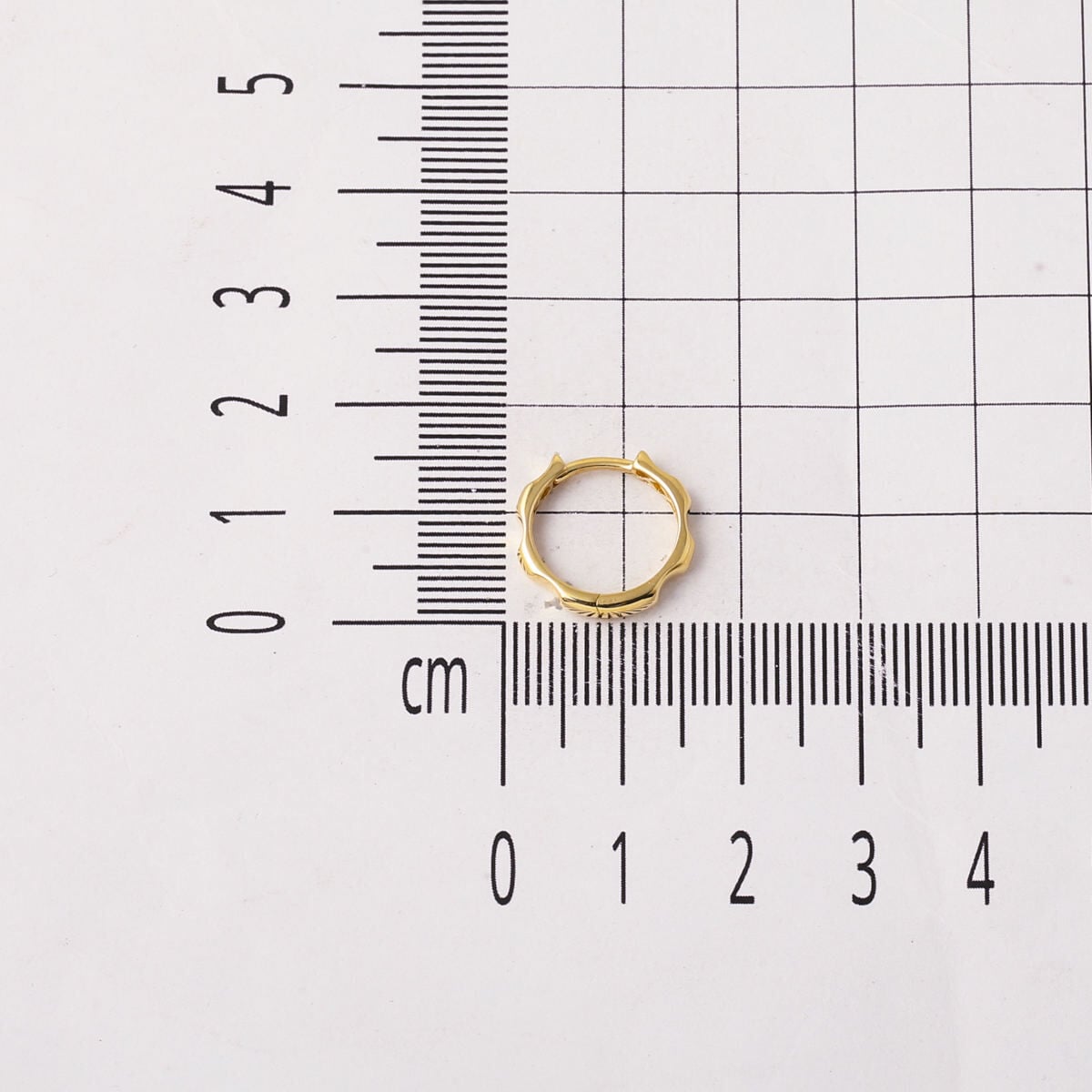 14K Yellow Gold Minimalist Hoop Earrings (1.64 g)