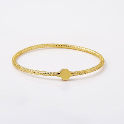 14K Yellow Gold Italian Flexible Bracelet (1.35 g)