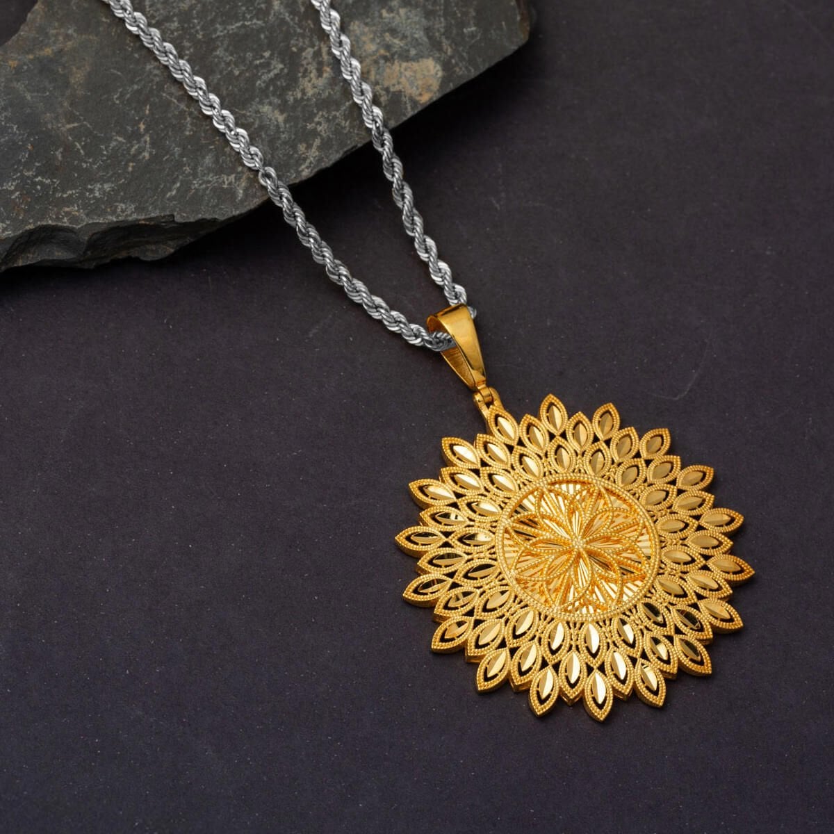14K Yellow Gold Life Sparkle Pendant