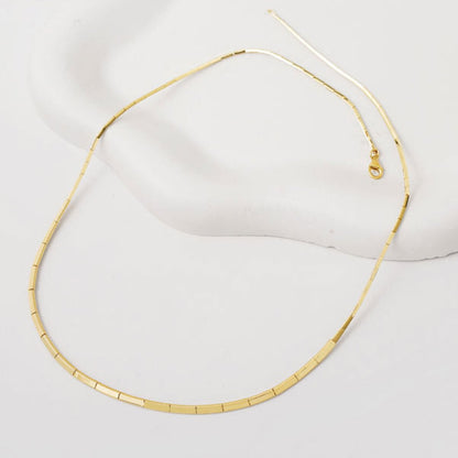 14K Yellow Gold Full Moon Ajda Necklace