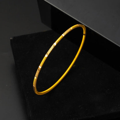 22K Yellow Gold Ajda Star Women's Bangle