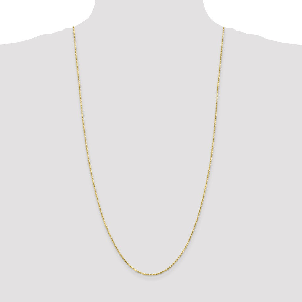 30 Inch 10K 1.75mm Diamond-Cut Rope Chain Necklace