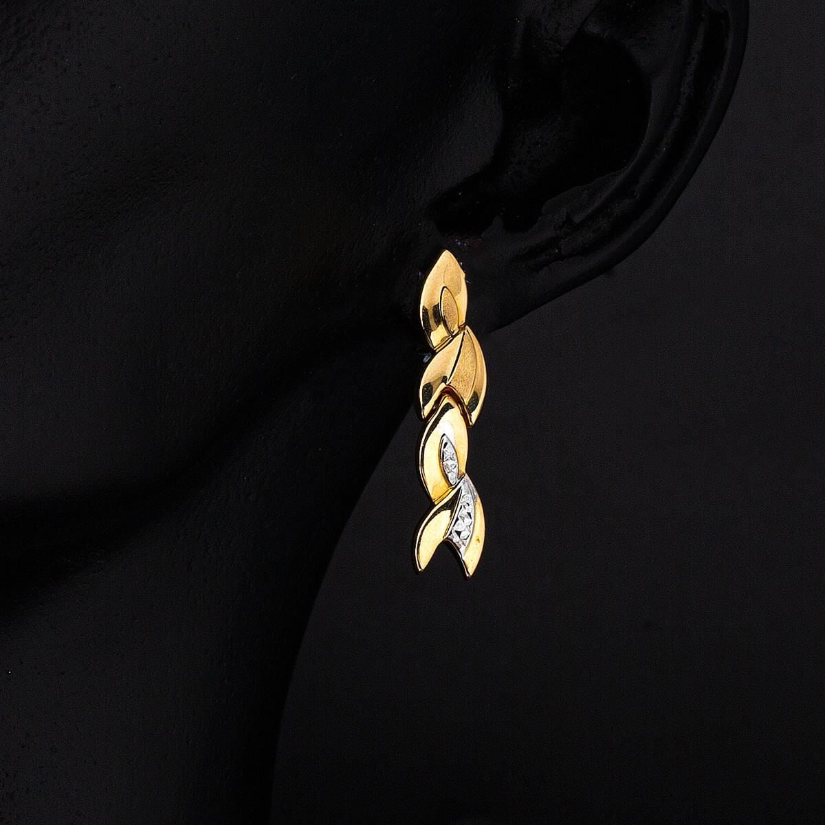14K Yellow Gold Handcrafted Necklace Bracelet and Earrings Set