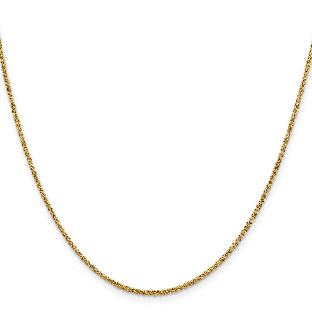 20 Inch 10K 1.5mm D/C Spiga Chain Necklace
