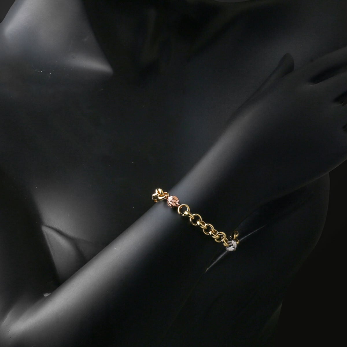 14K Yellow Gold Meri Gold Bead Chain Bracelet
