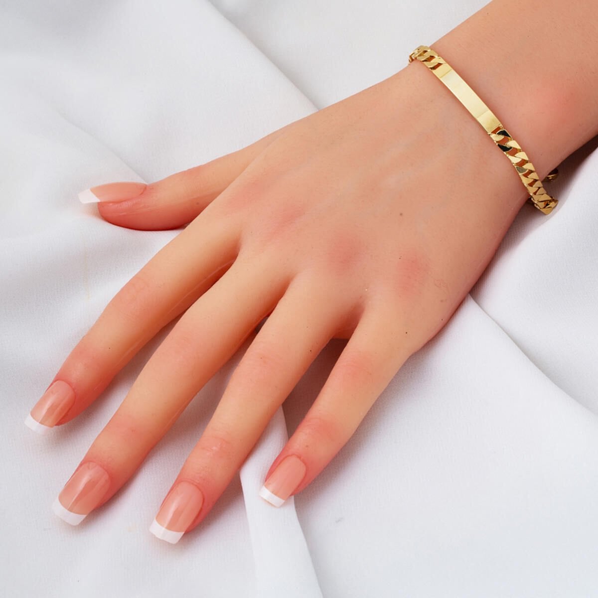 14K Yellow Gold Children's Name ID Bracelet
