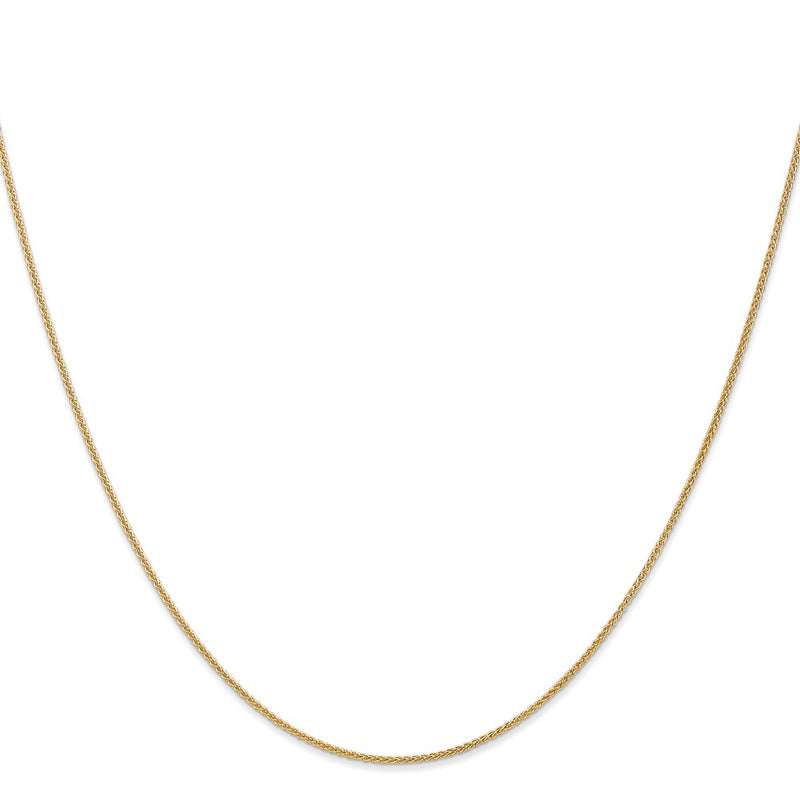 18 Inch 10K Yellow Gold 1mm Spiga Chain Necklace