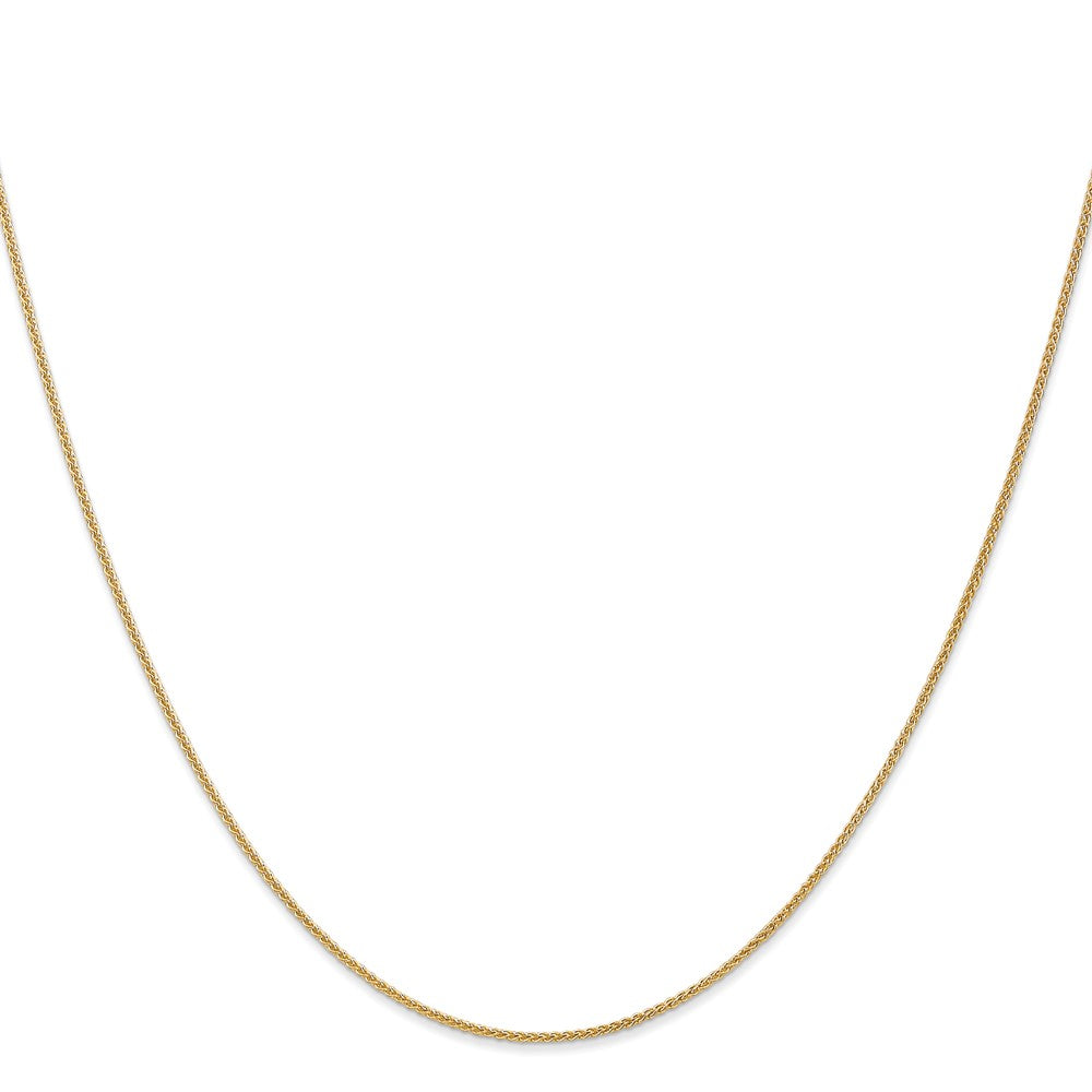 24 Inch 10K 1mm Spiga Chain Necklace