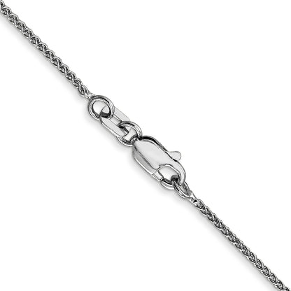10K White Gold 1mm Spiga Chain