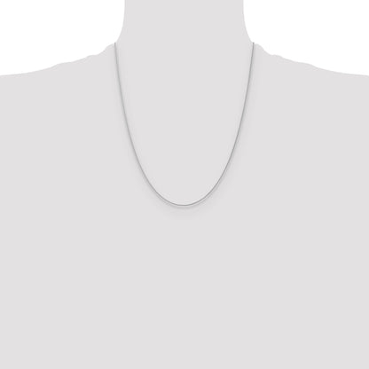 10K White Gold 1mm Spiga Chain