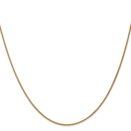 20 Inch 10K 1.2mm Spiga Chain Necklace