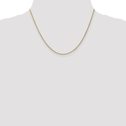 18 Inch 10K 1.2mm Spiga Chain Necklace