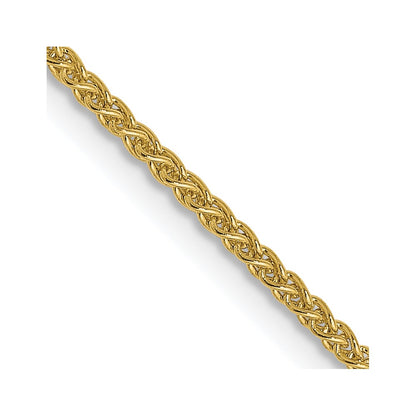 24 Inch 10K 1.2mm Spiga Chain Necklace