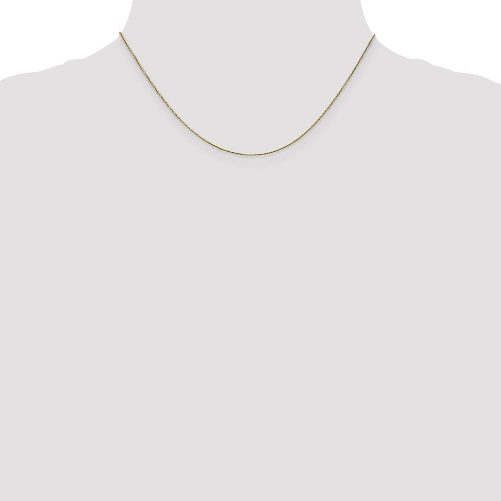 16 Inch 10K .65mm D/C Spiga Chain Necklace