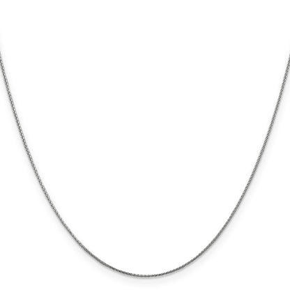 10K White Gold .65mm D/C Spiga Chain