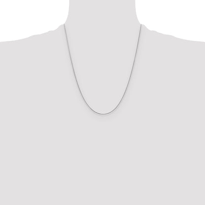 10K White Gold .65mm D/C Spiga Chain
