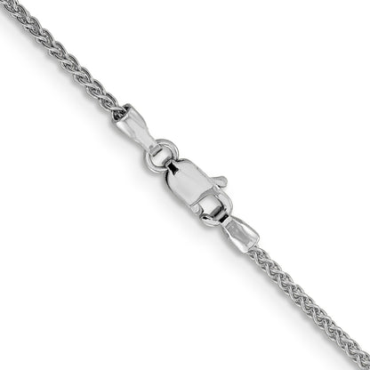 20 Inch 10K White Gold 1.5mm D/C Spiga Chain