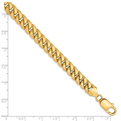 7 Inch 10K 7.3mm Semi-Solid Miami Cuban Chain