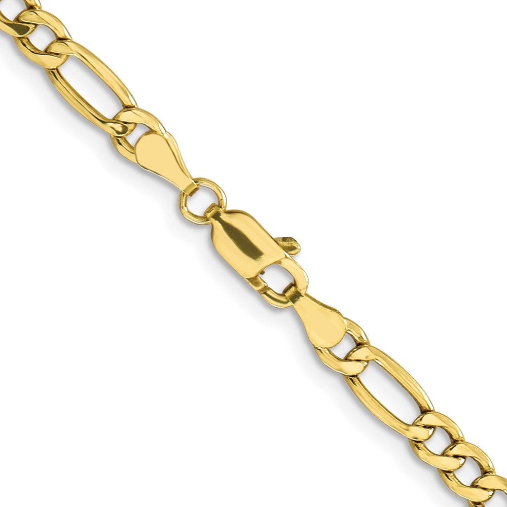 16 Inch 10K 4.75mm Semi-Solid Figaro Chain Necklace