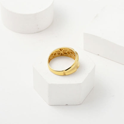14K Yellow Gold Simple Ring