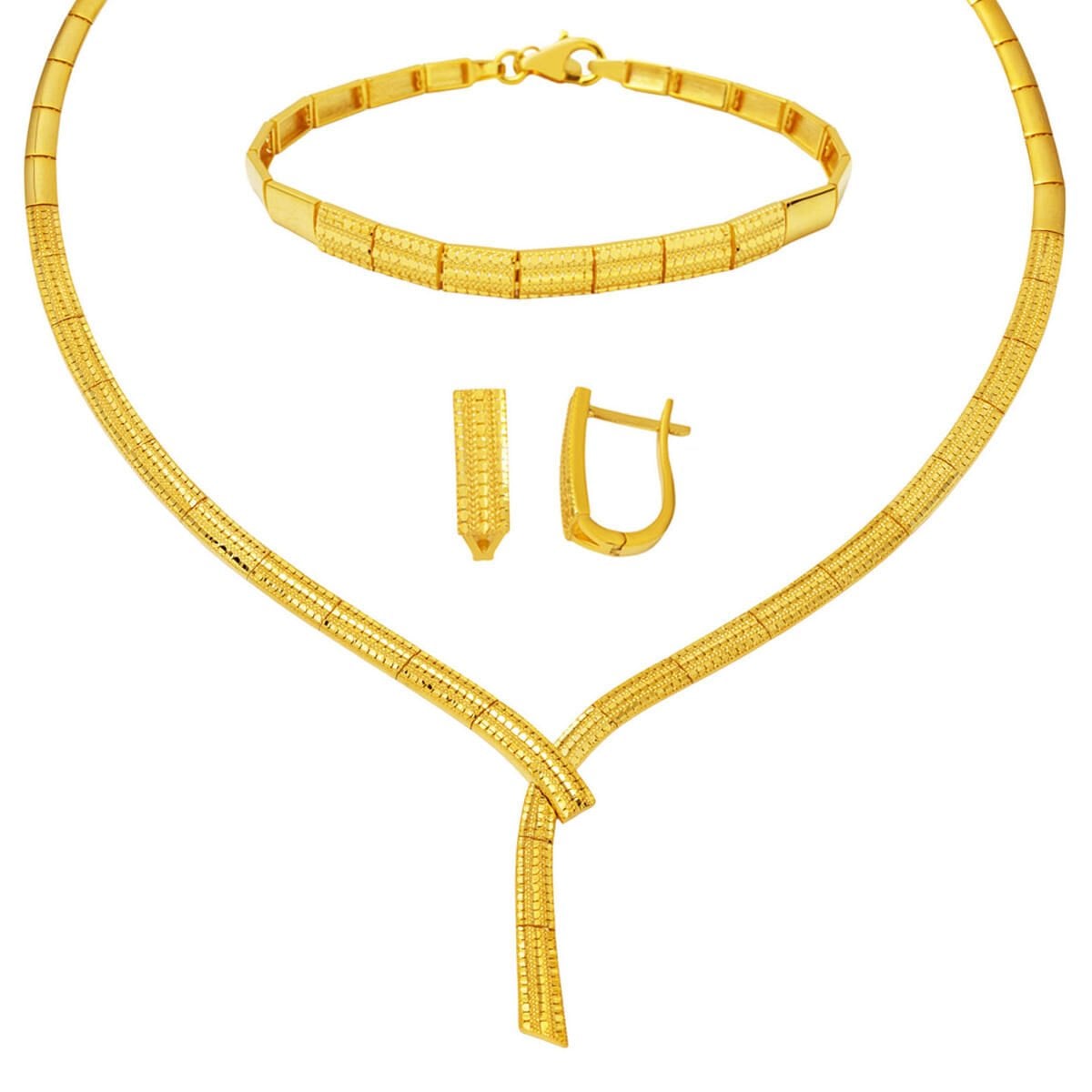 14K Yellow Gold Sparkling Wedding Set (23.35 g)