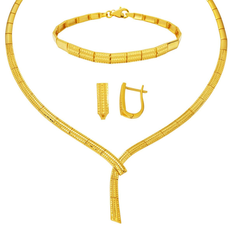 14K Yellow Gold Sparkling Wedding Set (23.35 g)
