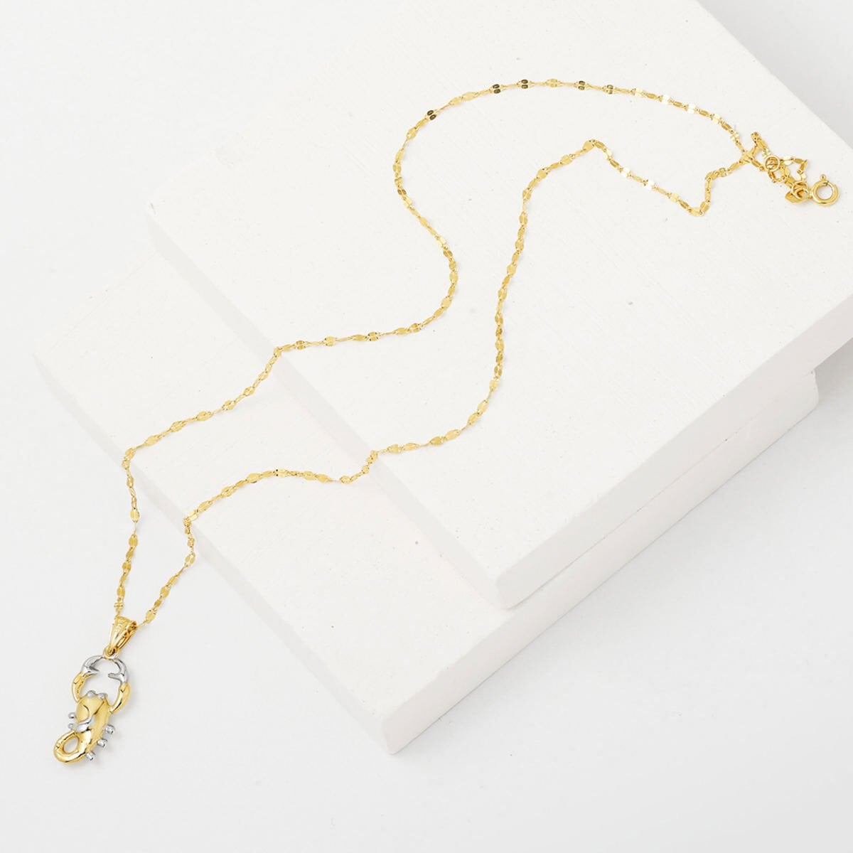 14K Yellow Gold Scorpio Zodiac Pendant