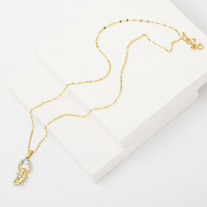 14K Yellow Gold Scorpio Zodiac Pendant