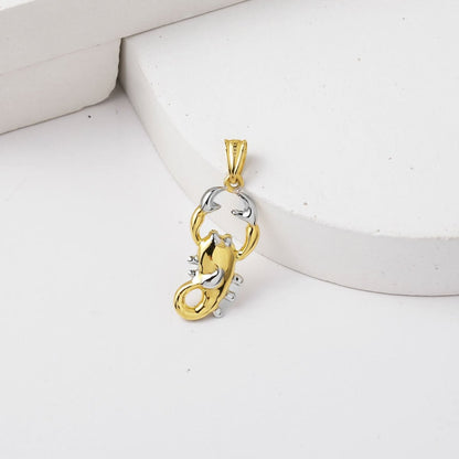 14K Yellow Gold Scorpio Zodiac Pendant