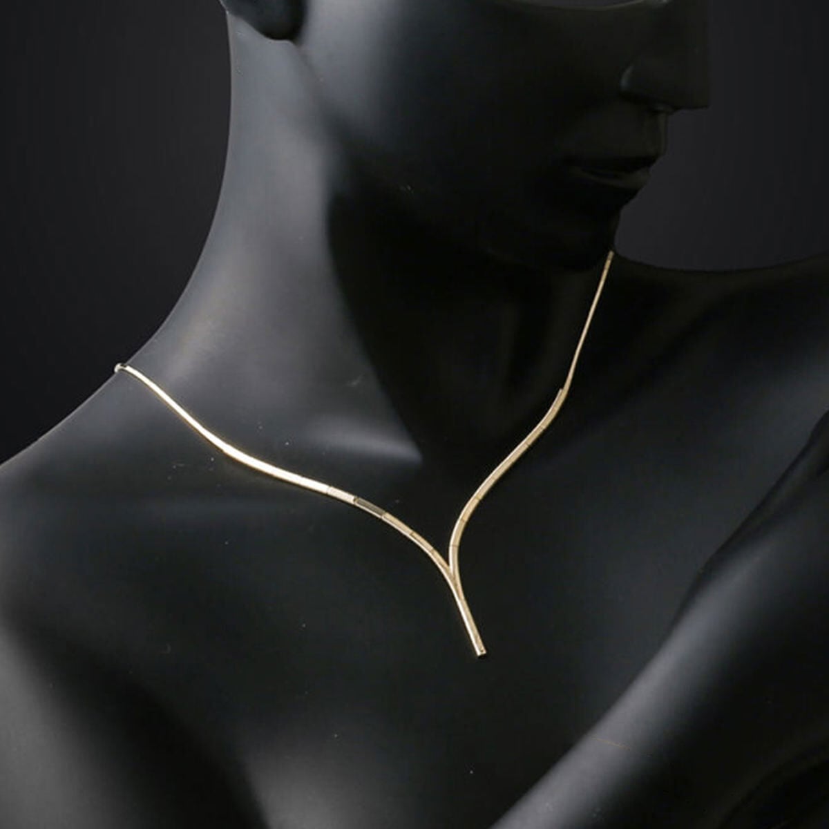 14K Yellow Gold Tennis Ajda Necklace